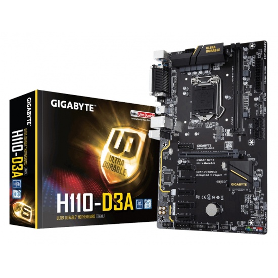Gigabyte BTC Edition Socket H4 Intel H110 DDR4-SDRAM ATX Motherboard Image