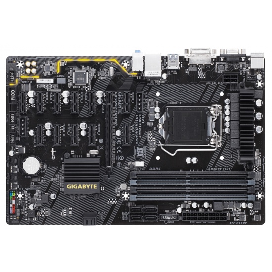 Gigabyte FinTech LGA1151 Intel B250 DDR4-SDRAM ATX Motherboard Image