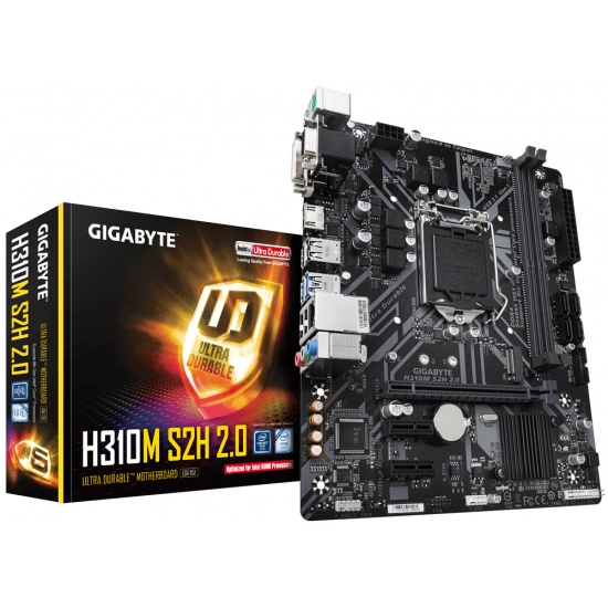 Gigabyte Intel H310M S2H LGA 1151 DDR4-SDRAM Micro ATX Motherboard Image