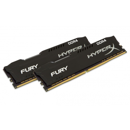 32GB Kingston HyperX Fury PC4-19200 2400MHz CL15 1.2V DDR4 Dual Channel Kit (2x16GB) - Black Image