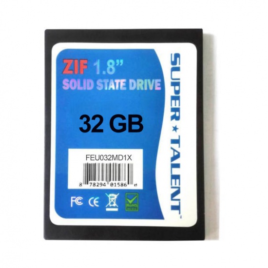 32GB Super Talent DuraDrive ZT4 1.8-inch Internal Solid State Drive Image