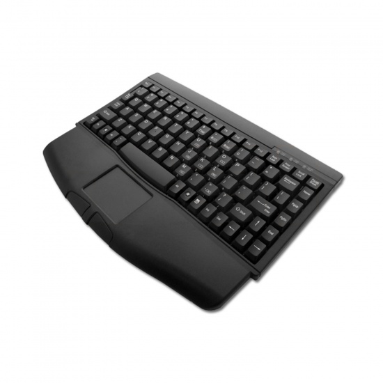 Adesso Mini Touch With Touchpad USB PS2 QWERTY Black Keyboard - US English Layout Image