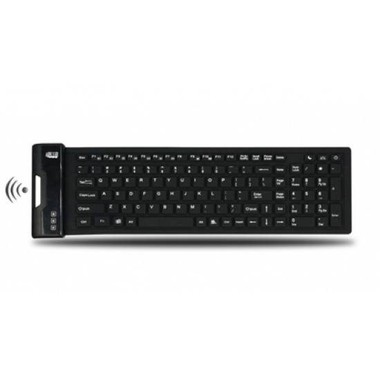 Adesso SlimTouch 2200 RF Wireless QWERTY Black Keyboard - US English Layout Image