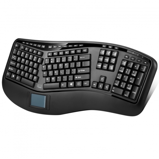 Adesso RF Wireless QWERTY Black Keyboard - US English Layout Image