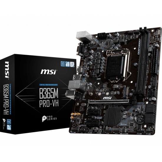 MSI PRO-VH Intel B365 LGA 1151 Micro ATX Motherboard Image