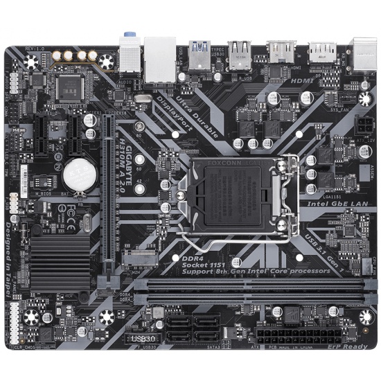 Gigabyte H310M A 2.0 Express LGA 1151 Intel H310 Micro ATX DDR4-SDRAM Motherboard Image