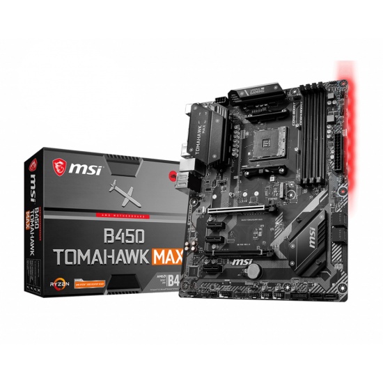 MSI Tomahawk Max AMD B450 AM4 ATX DDR4-SDRAM Motherboard Image