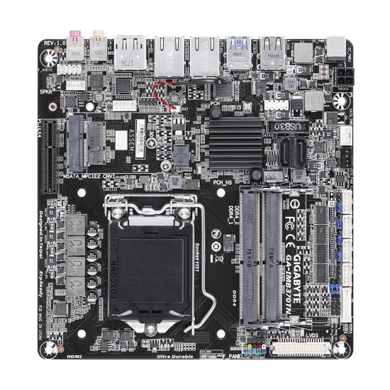 Gigabyte Intel Q370 Express Thin Mini ITX DDR4-SDRAM Motherboard Image