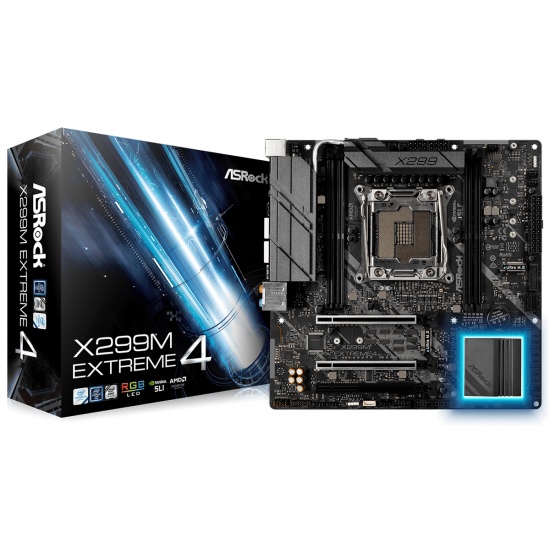Asrock Intel X299 Extreme 4 LGA2066 DDR4-SDRAM Micro ATX Motherboard Image