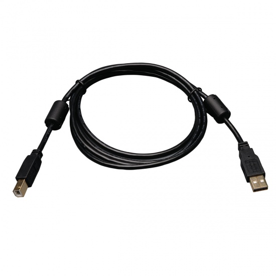 Tripp Lite 6FT USB2.0 Hi-Speed USB-A Male to USB-B Male Cable with Ferrite Chokes Image