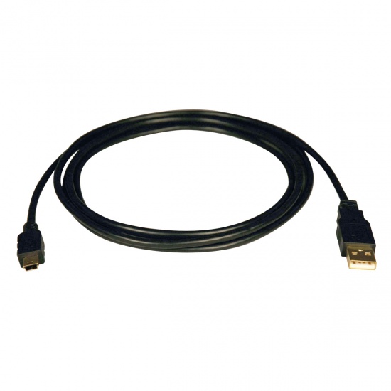 Tripp Lite 3FT USB2.0 Hi-Speed USB-A Male to Mini USB-B Male Cable Image