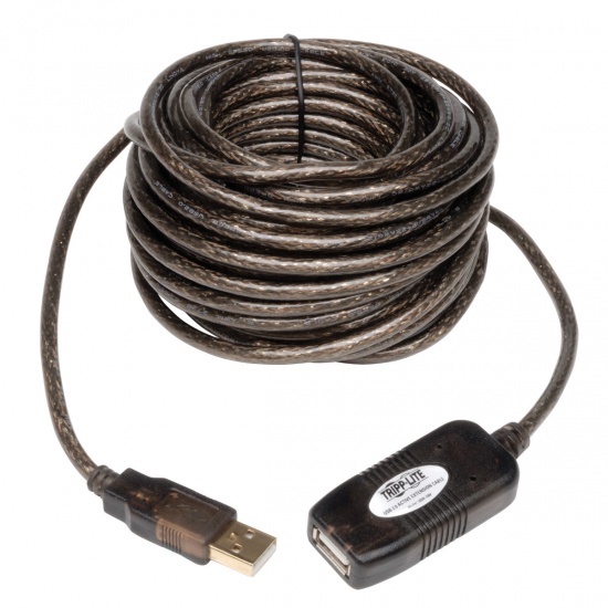 Tripp Lite 16FT USB2.0 Hi-Speed USB-A Male to USB-A Female Active Extension Cable Image
