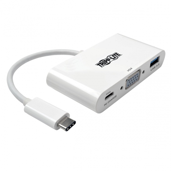 Tripp Lite USB-C Male to VGA with USB-A and USB-C Female Adapter Cable Image