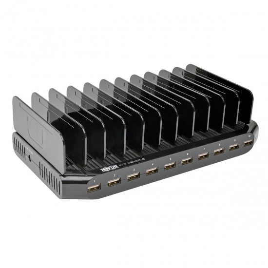 Tripp Lite 10-Port USB Charging Station with Adjustable Storage Image