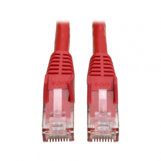 Tripp Lite 25FT RJ45 Male Cat6 Gigabit Snagless Molded UTP Patch Cable - Red Image