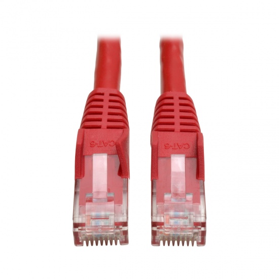 Tripp Lite 20FT RJ45 Male Cat6 Gigabit Snagless Molded Patch Cable - Red Image