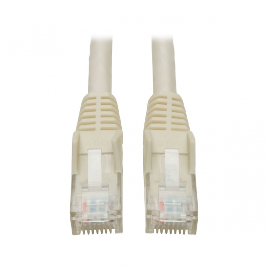 Tripp Lite 15FT RJ45 Male Cat6 Gigabit Snagless Molded Patch Cable - White Image