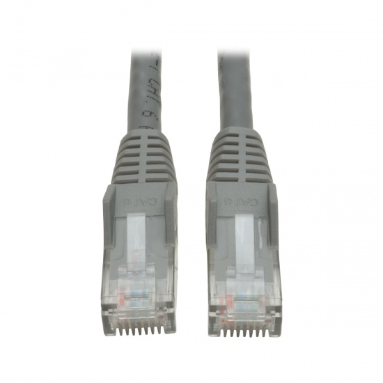 Tripp Lite 10FT RJ45 Male Cat6 Gigabit Snagless Molded Patch Cable - Grey Image