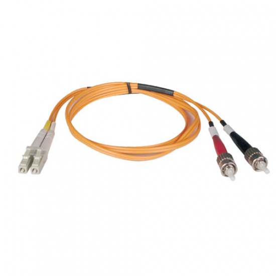 Tripp Lite 6FT Duplex Multimode LC to ST 50/125 Fiber Optic Patch Cable - Orange Image