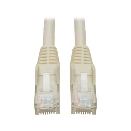 Tripp Lite 2FT RJ45 Male Cat6 Gigabit Snagless Molded Patch Cable - White Image