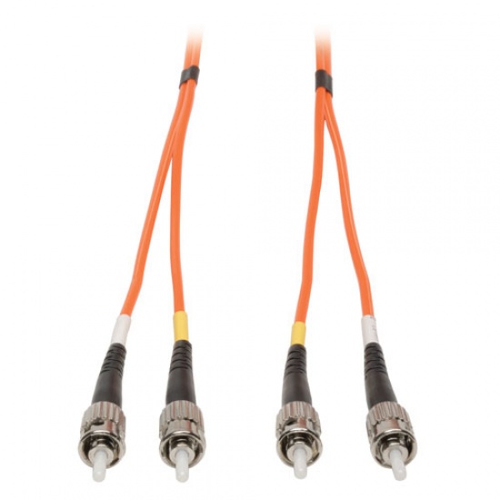 Tripp Lite 100FT ST to ST Duplex Multimode 62.5/125 Fiber Patch Cable - Orange Image
