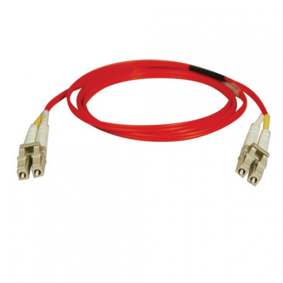 Tripp Lite 50FT LC to LC Duplex Multimode 62.5/125 Fiber Patch Cable - Red Image