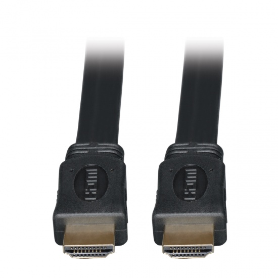 Tripp Lite 16FT High Speed HDMI Cable Digital Video with Audio Flat Shielded - Black Image