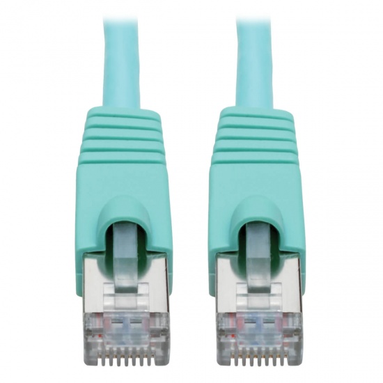 Tripp Lite 12FT Cat6a 10G-Certified RJ45 Male Snagless Shielded STP Ethernet Cable - Aqua Image