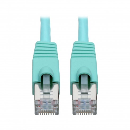 Tripp Lite 25FT RJ45 Male to RJ45 Male Cat6a 10G-Certified Snagless Shielded STP Network Patch Cable - Aqua Image