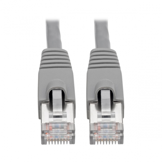 Tripp Lite 10FT RJ45 Male to RJ45 Male Cat6a 10G-Certified Snagless Shielded STP Network Patch Cable - Grey Image