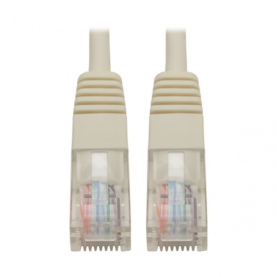Tripp Lite 10FT RJ45 Male to RJ45 Male Cat5e 350MHz Molded UTP Patch Cable - White Image