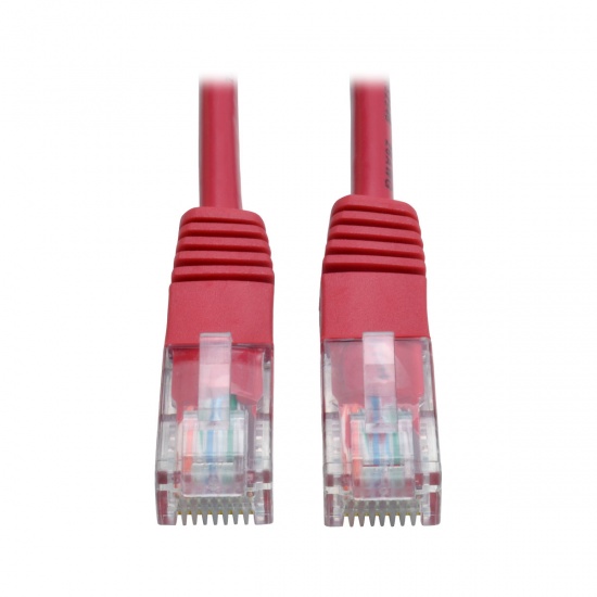 Tripp Lite 1FT RJ45 Male to RJ45 Male Cat5e 350MHz Molded Patch Cable - Red Image