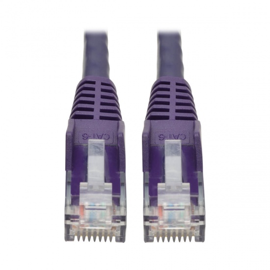 Tripp Lite 20FT RJ45 Male to RJ45 Male Cat6 Gigabit Snagless Molded UTP Patch Cable - Purple Image