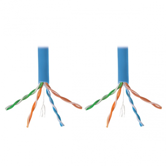 Tripp Lite 1000FT Cat6 Gigabit Bulk Solid PVC Cable - Blue Image