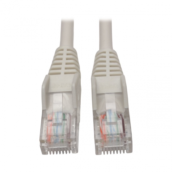 Tripp Lite 15FT RJ45 Male to RJ45 Male Cat5e 350MHz Snagless Molded UTP Patch Cable - White Image