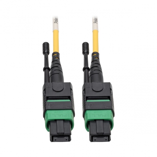 Tripp Lite 6.6FT MTP/MPO APC to 8xLC UPC Singlemode Breakout Patch Cable - Yellow Image
