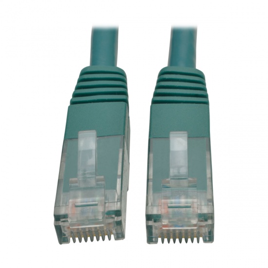 Tripp Lite 35FT Premium Cat6 RJ45 Male to RJ45 Male Gigabit Molded Patch Cable - Green Image