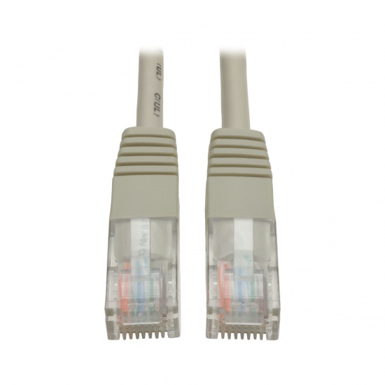 Tripp Lite 1FT RJ45 Male to RJ45 Male Cat5e 350MHz Molded Patch Cable - Grey Image