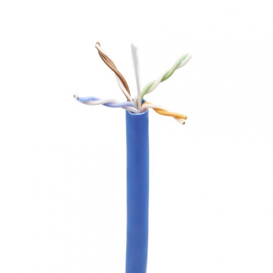 Tripp Lite 1000FT Cat5e 350MHz UTP Bulk Stranded Core PVC Cable - Blue Image