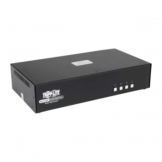 Tripp Lite 4 Port DVI to DVI NIAP PP3.0 Certified Secure Dual Monitor KVM Switch Image