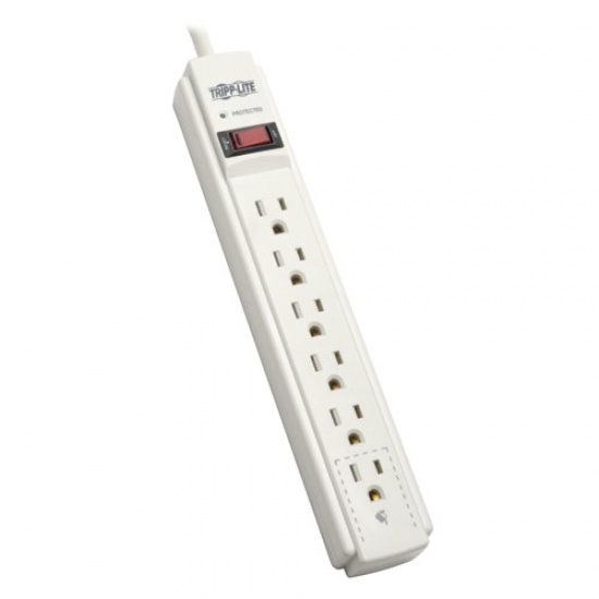 Tripp Lite Protect It 6FT 6-Outlet 790 Joules Surge Protector - White Image