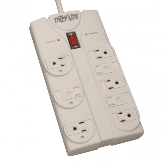 Tripp Lite Protect It 8FT 1440 Joules 8 Outlet Home Computer Surge Protector Image