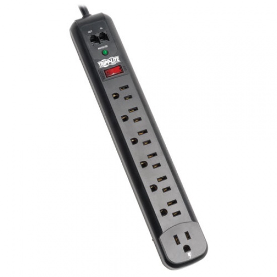 Tripp Lite 6FT 7 Outlet Surge Protector - Black Image