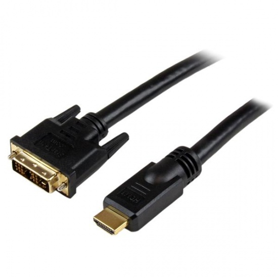 StarTech 20FT HDMI Male to DVI-D Male Cable - Black Image