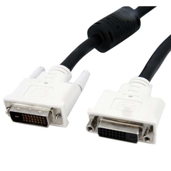 StarTech 10FT DVI-D Male to DVI-D Female Dual Link Monitor Extension Cable - Black Image