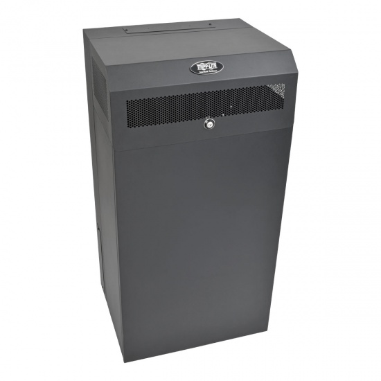 Tripp Lite 12U Wallmount Low Profile Vertical Mount Server Depth Rack Enclosure Cabinet - Black Image