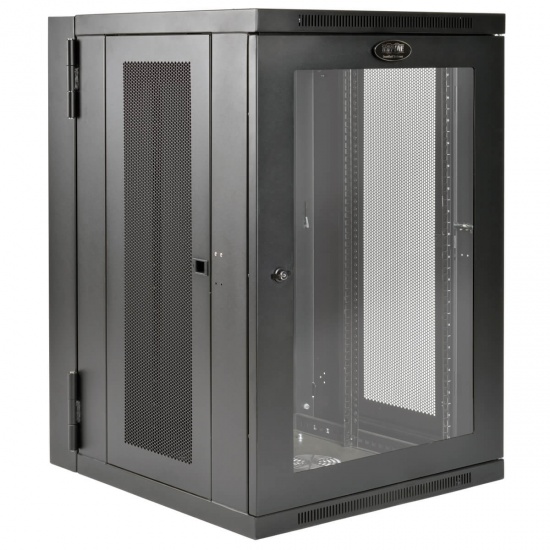 Tripp Lite 19 Inch 18U Wall Mountable Server Rack Cabinet - Black Image