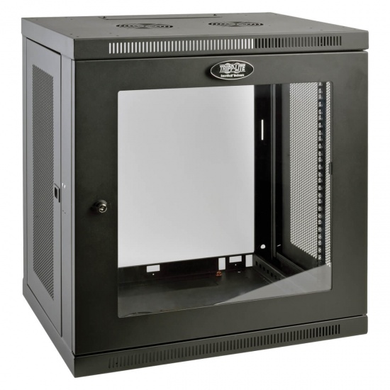 Tripp Lite 19-Inch 12U SmartRack Wall Mount Rack Enclosure Server Cabinet - Black Image