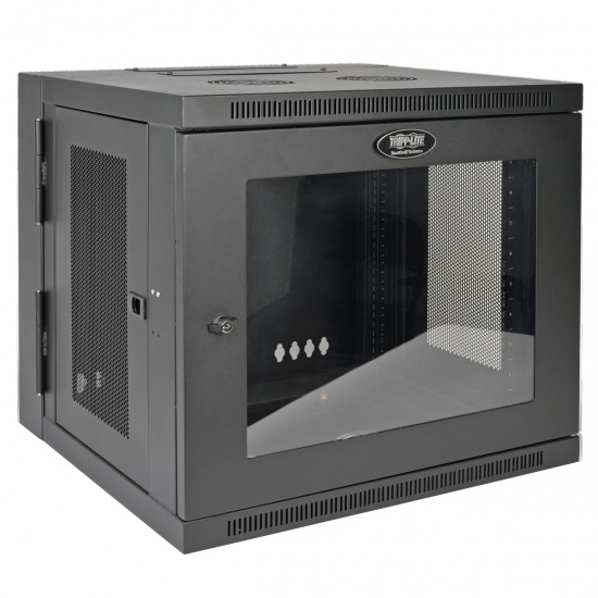 Tripp Lite 19-Inch 10U Wall Mountable Rack Enclosure Server Cabinet - Black Image