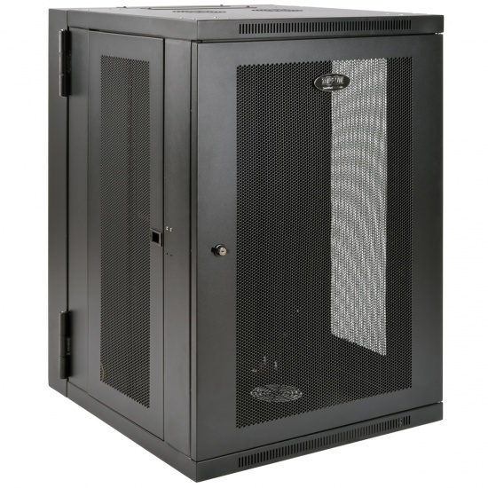 Tripp Lite 19-Inch 18U Wall Mountable Rack Enclosure Server Cabinet - Black Image